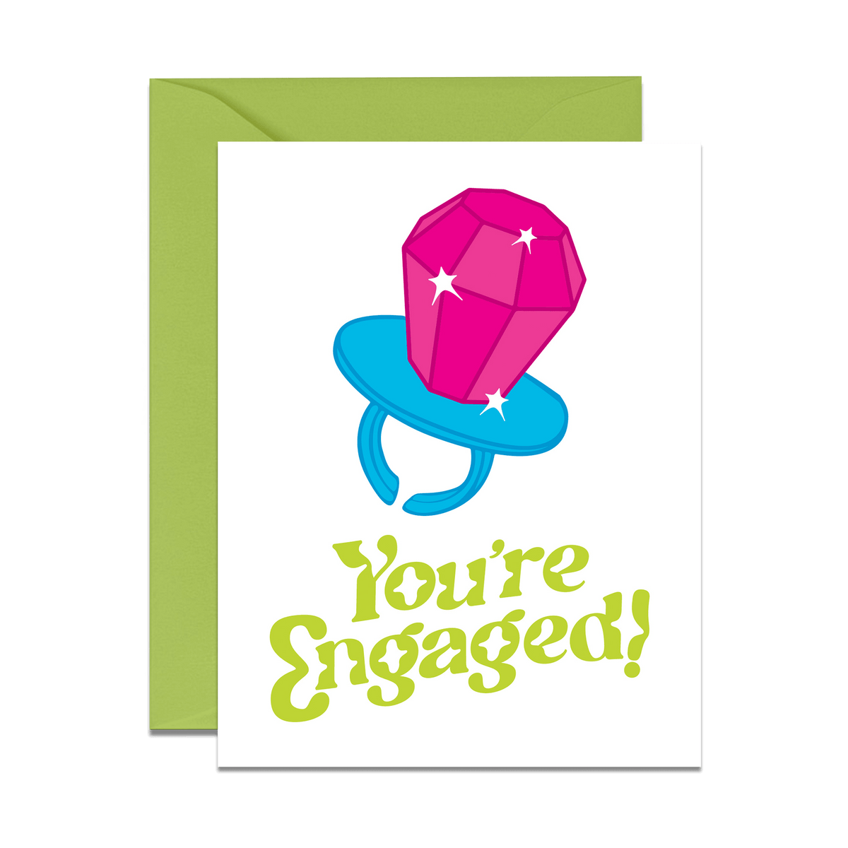 You're Engaged Ring Pop Card