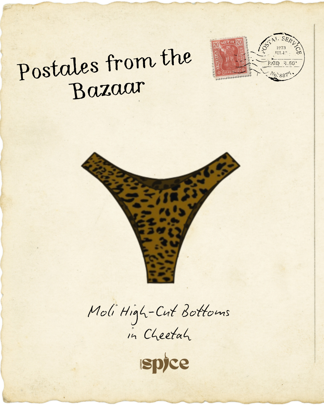 Moli High-Cut Bottoms in Cheetah (PRE-ORDER)