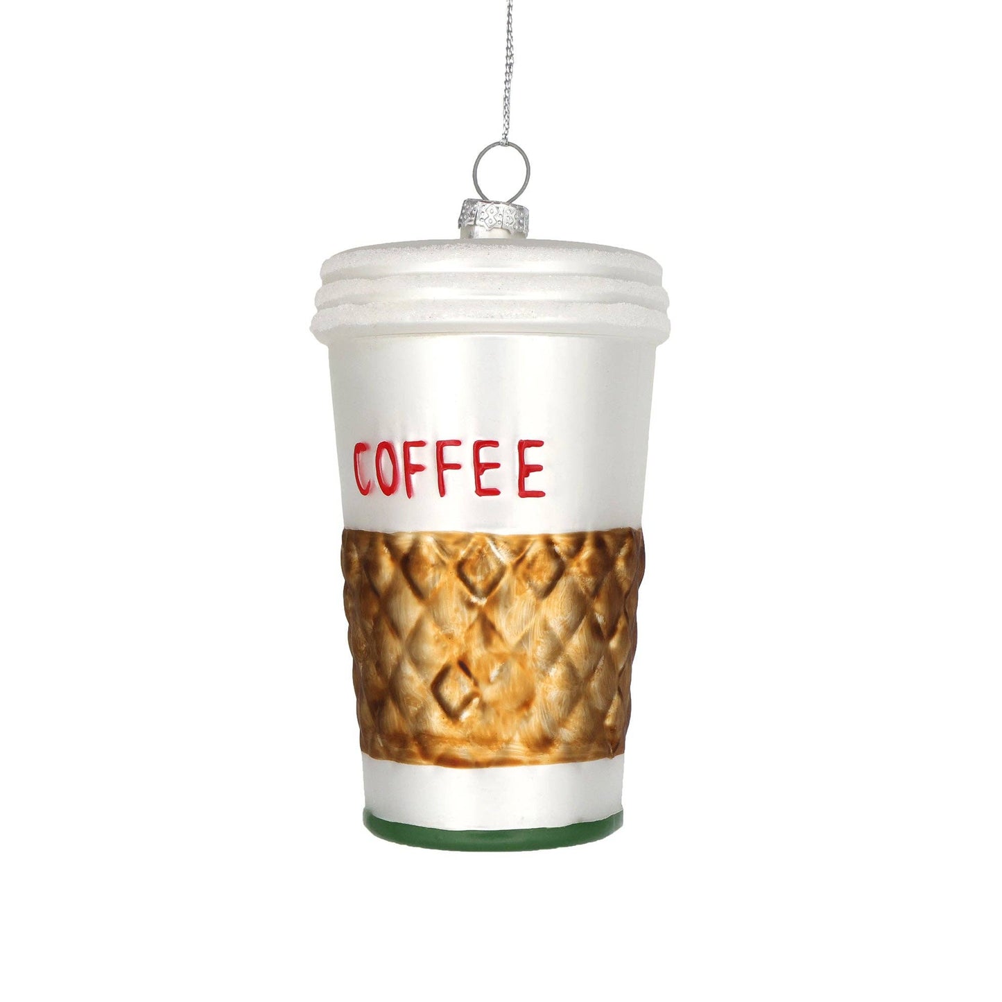 Hand-painted Coffee Cup Christmas Ornament