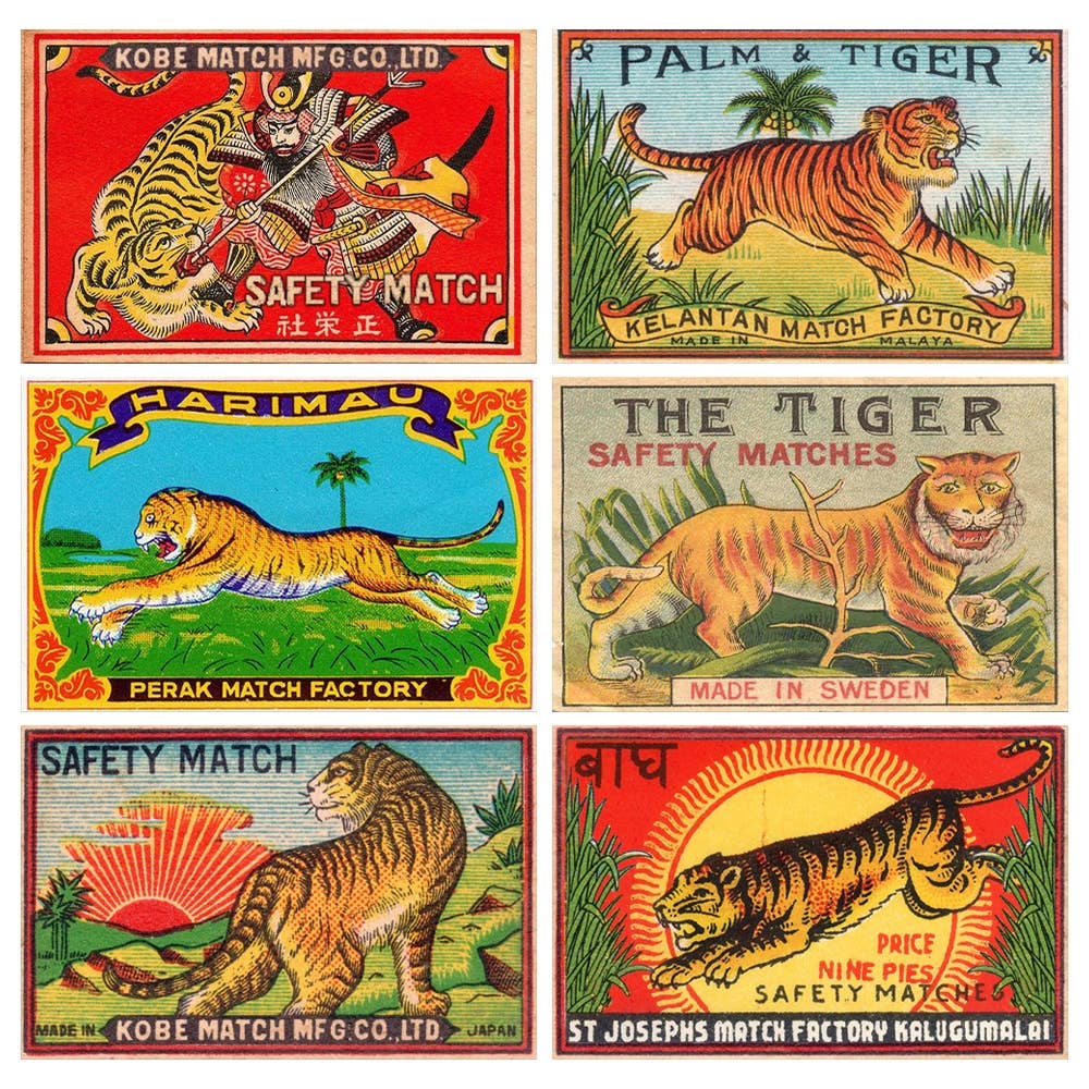 Vintage Tiger Matchbox