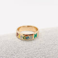 Enamel Zodiac Ring
