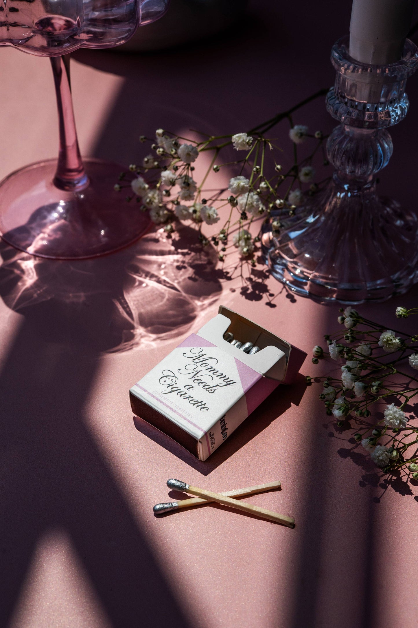 "Mommy Needs a Cigarette" Cigarette Box Matches