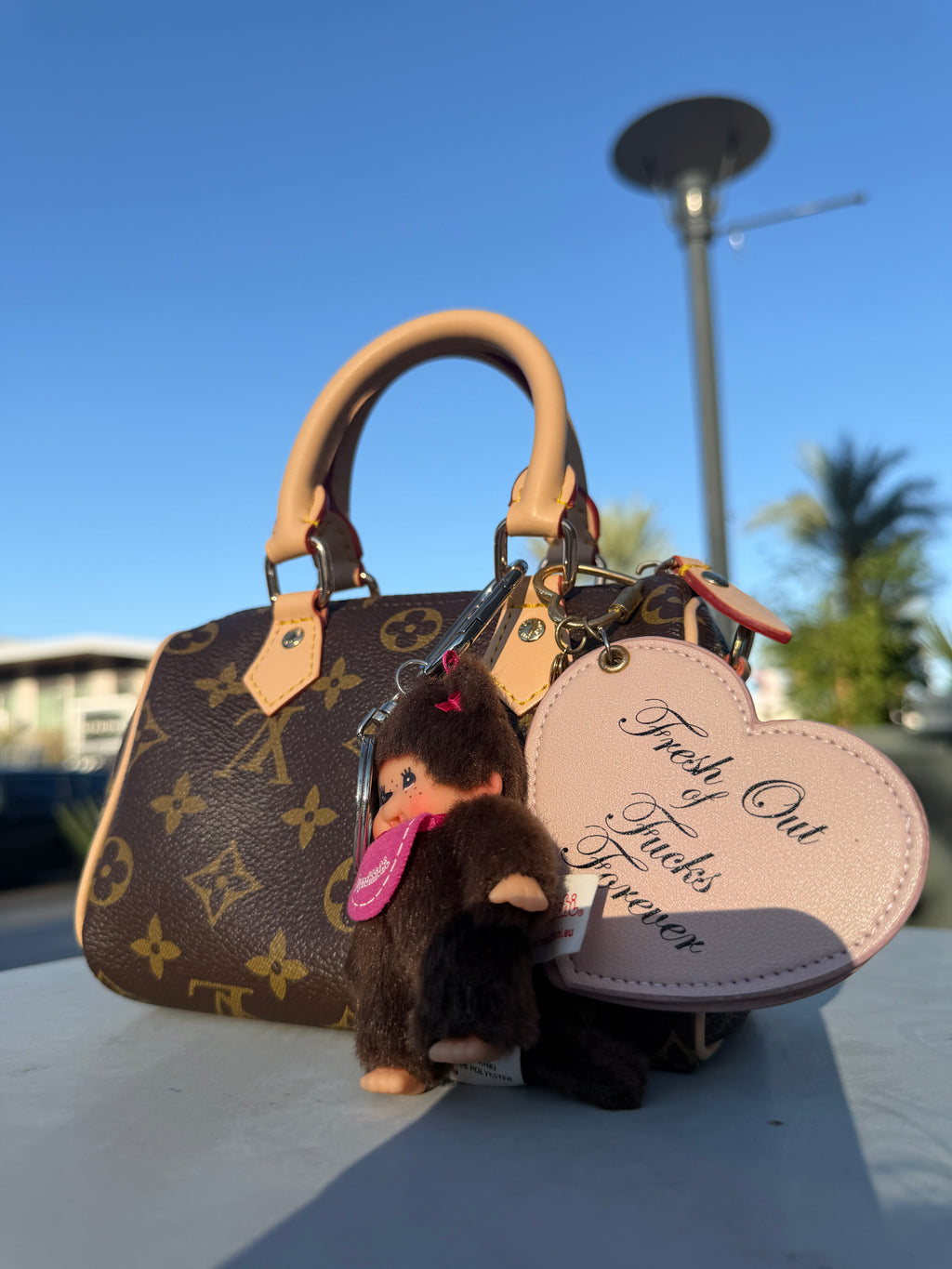 Monchhichi Bag Charm Keychain