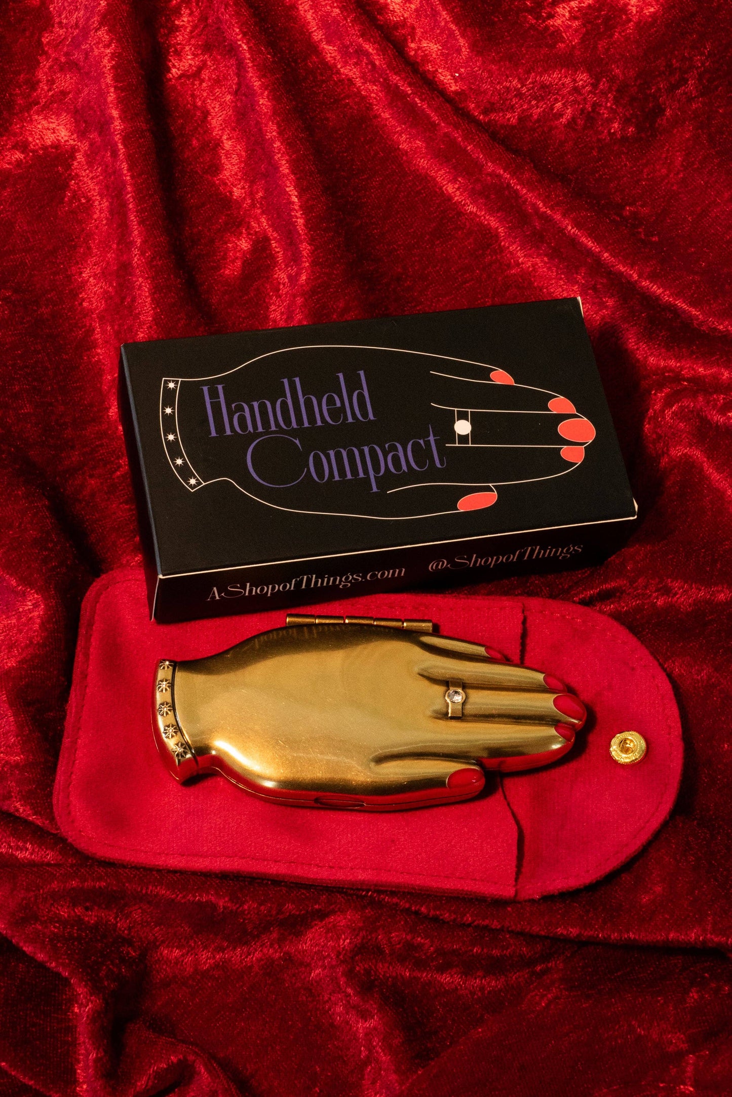 "A Helpful Hand" Handheld Compact