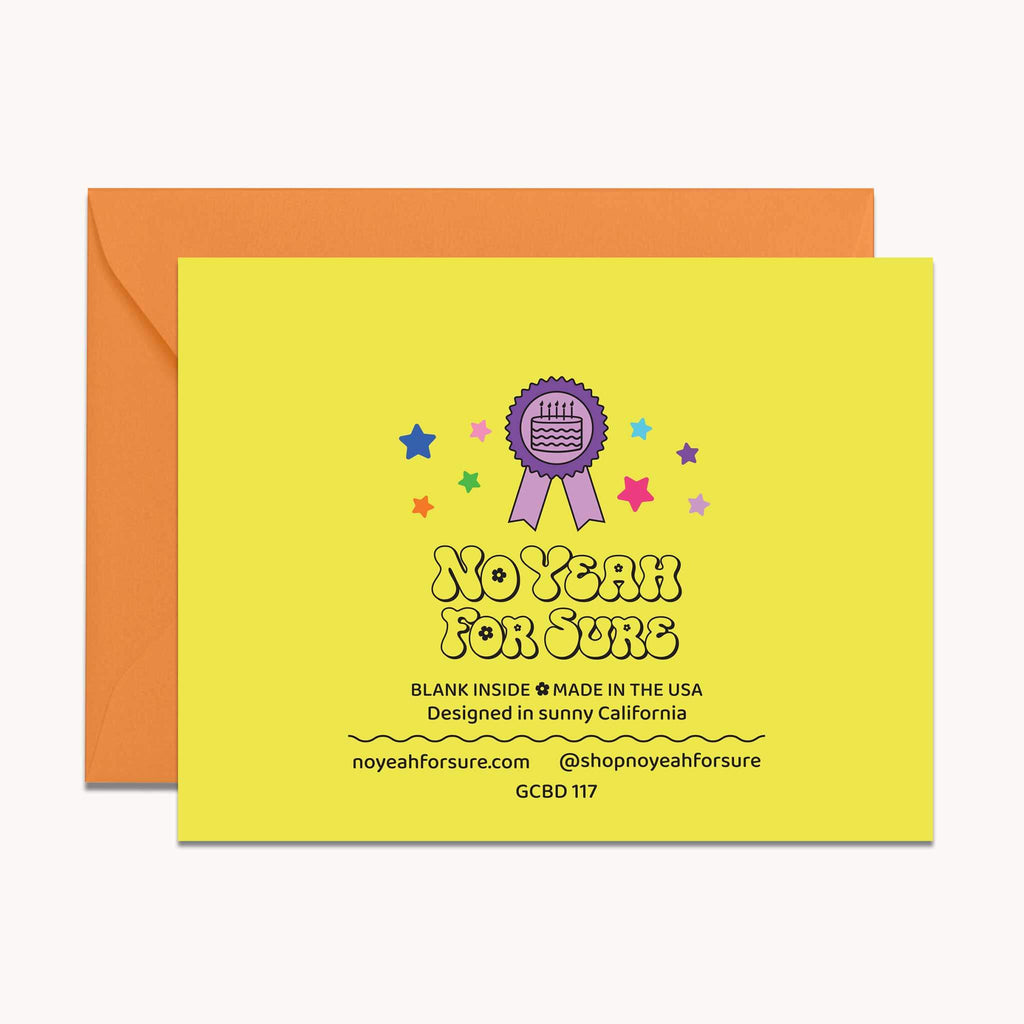 "Certified Birthday Bitch" Nostalgic Certificate Birthday Card