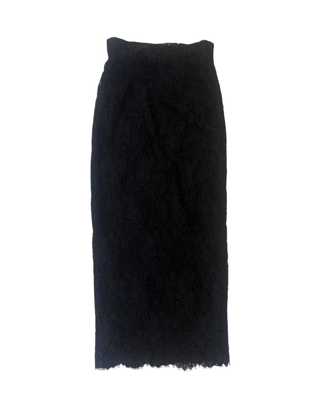 True Vintage 2000s Anne Klein Long Lace Skirt – Size 2