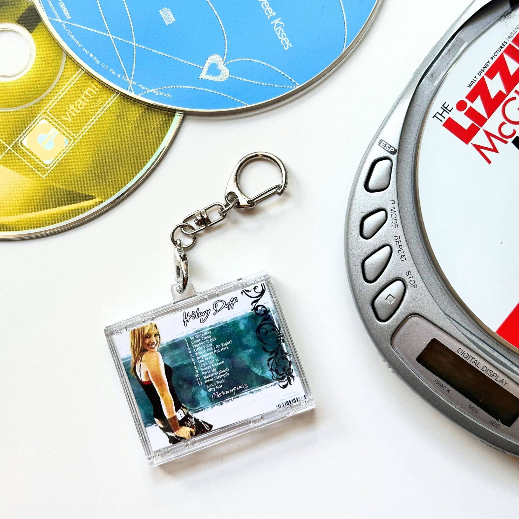 'Hit Clips' Mini CD Case Keychain - Hilary Duff : So Yesterday