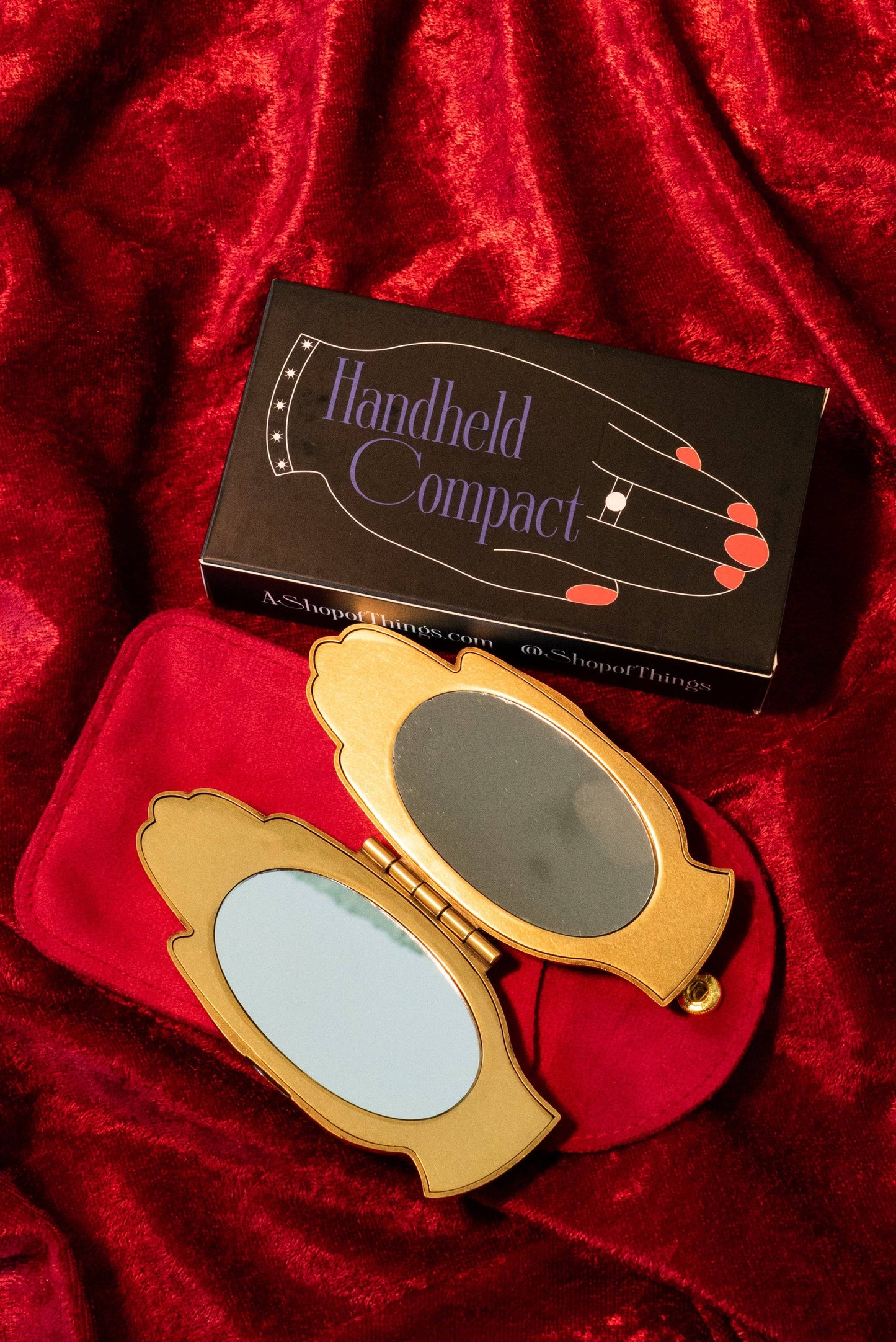 "A Helpful Hand" Handheld Compact