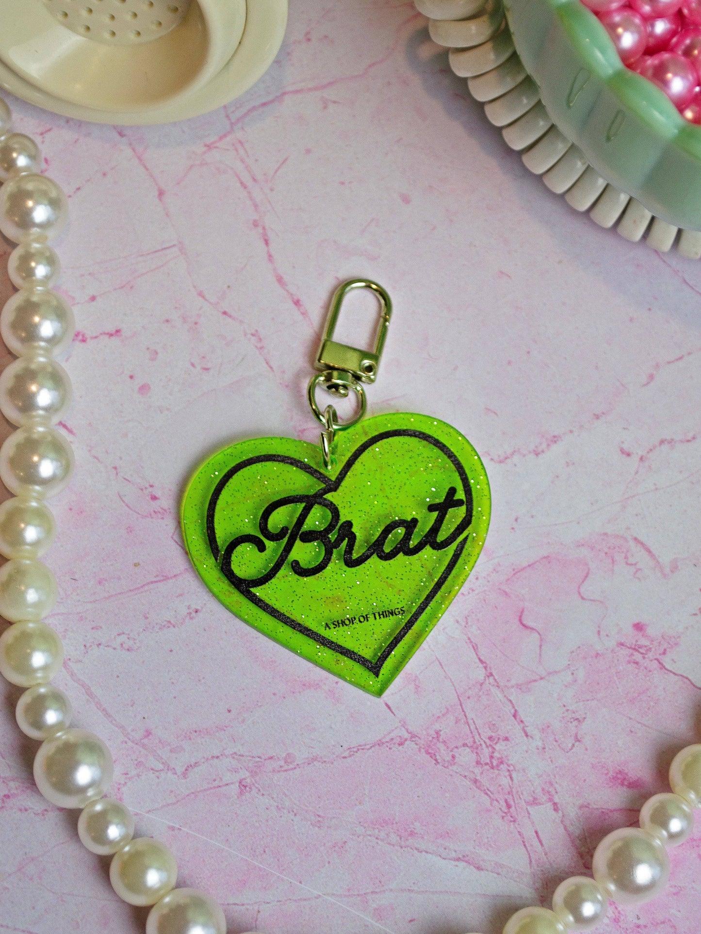 Brat Keychain