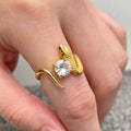 Snake Coiled 18K Gold-Plated Stainless Steel Ring