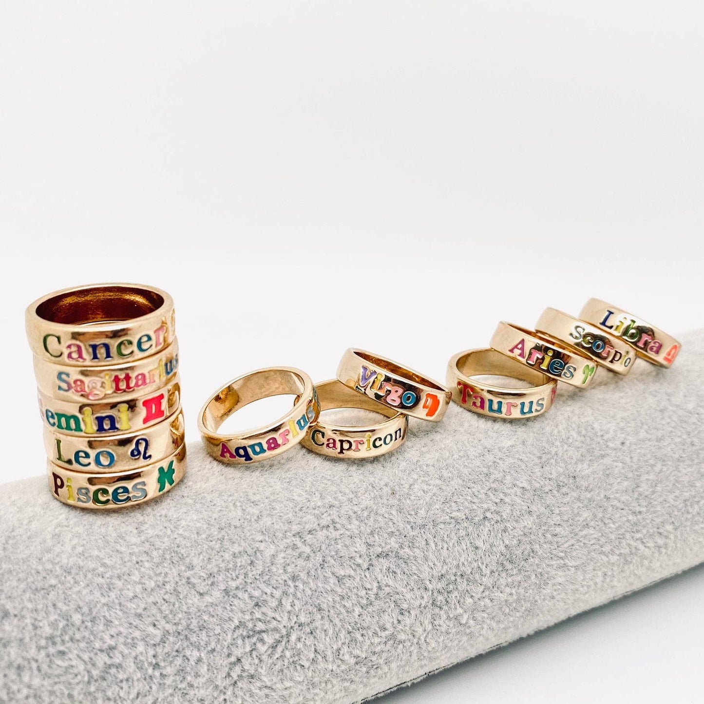 Enamel Zodiac Ring