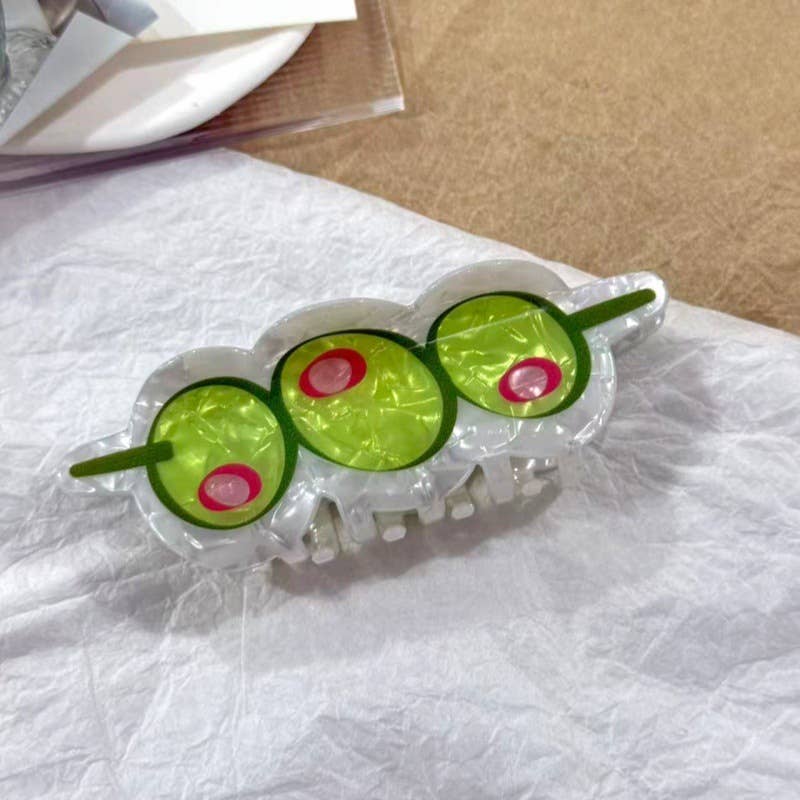 Martini Olive Hair Clip