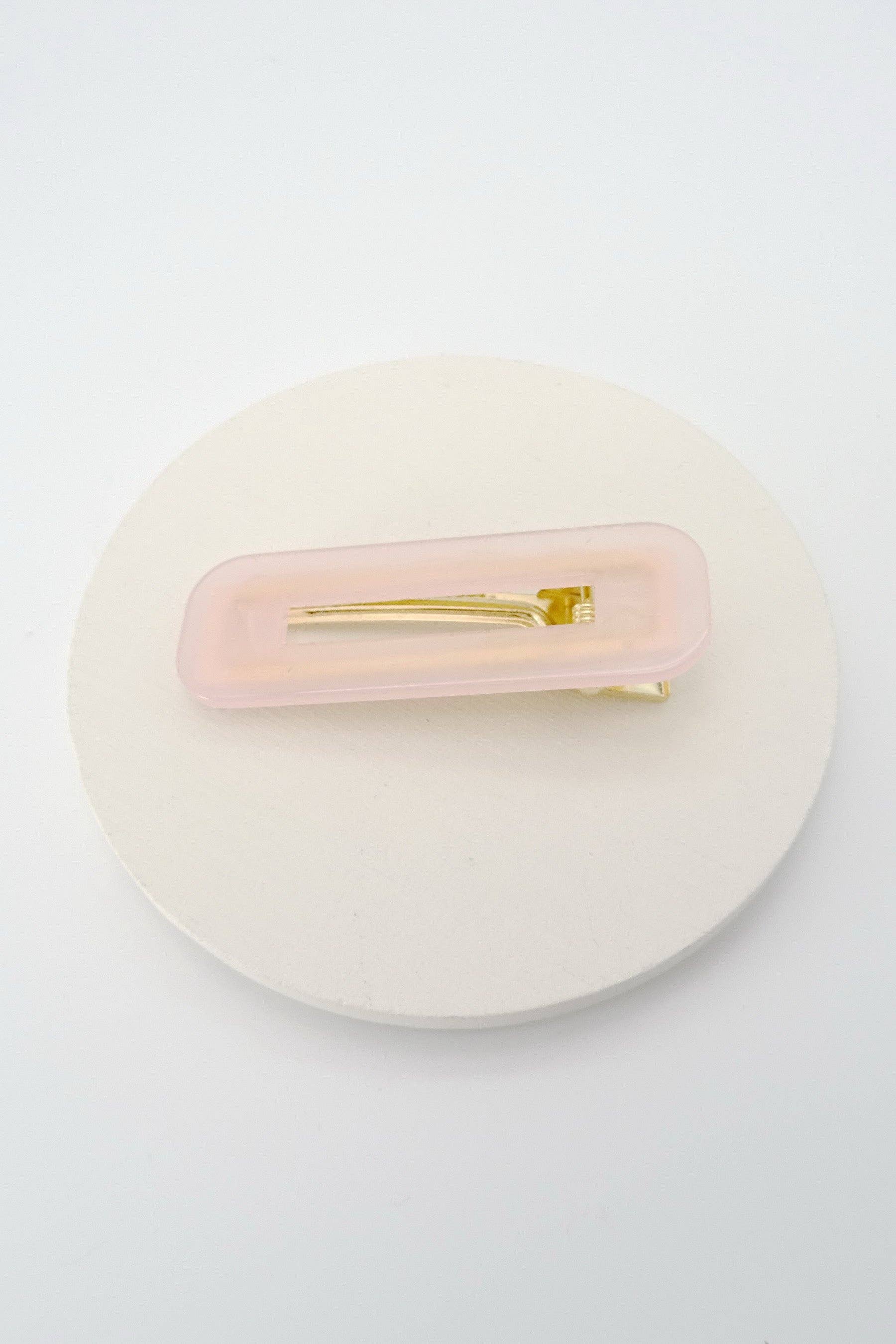 Rectangle Lucite Acrylic Hair Clips