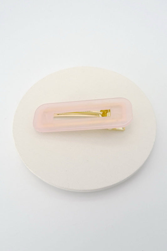 Rectangle Lucite Acrylic Hair Clips