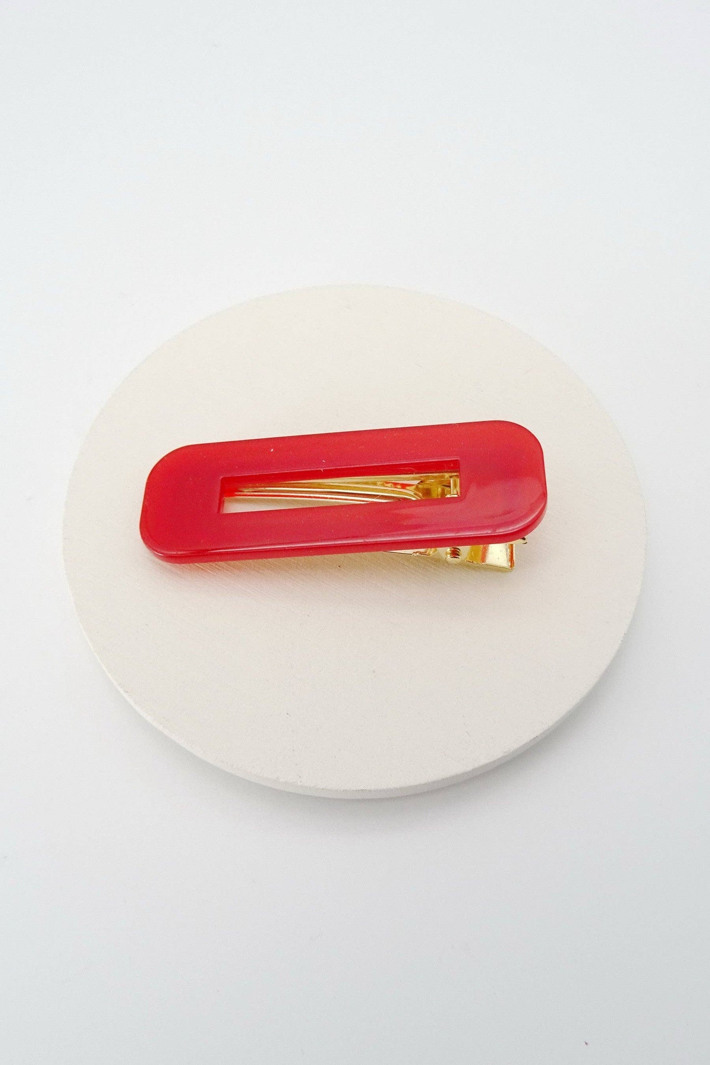Rectangle Lucite Acrylic Hair Clips