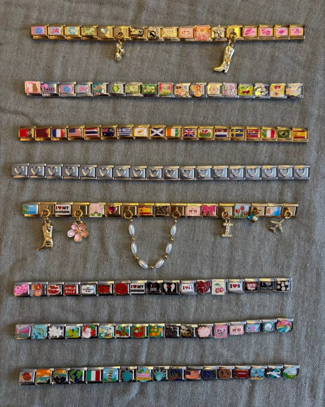 Build Your Own Italian Charm Bracelet | Custom Y2K Jewelry
