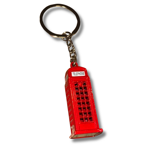 British Red Telephone Booth Keychain / Bag Charm