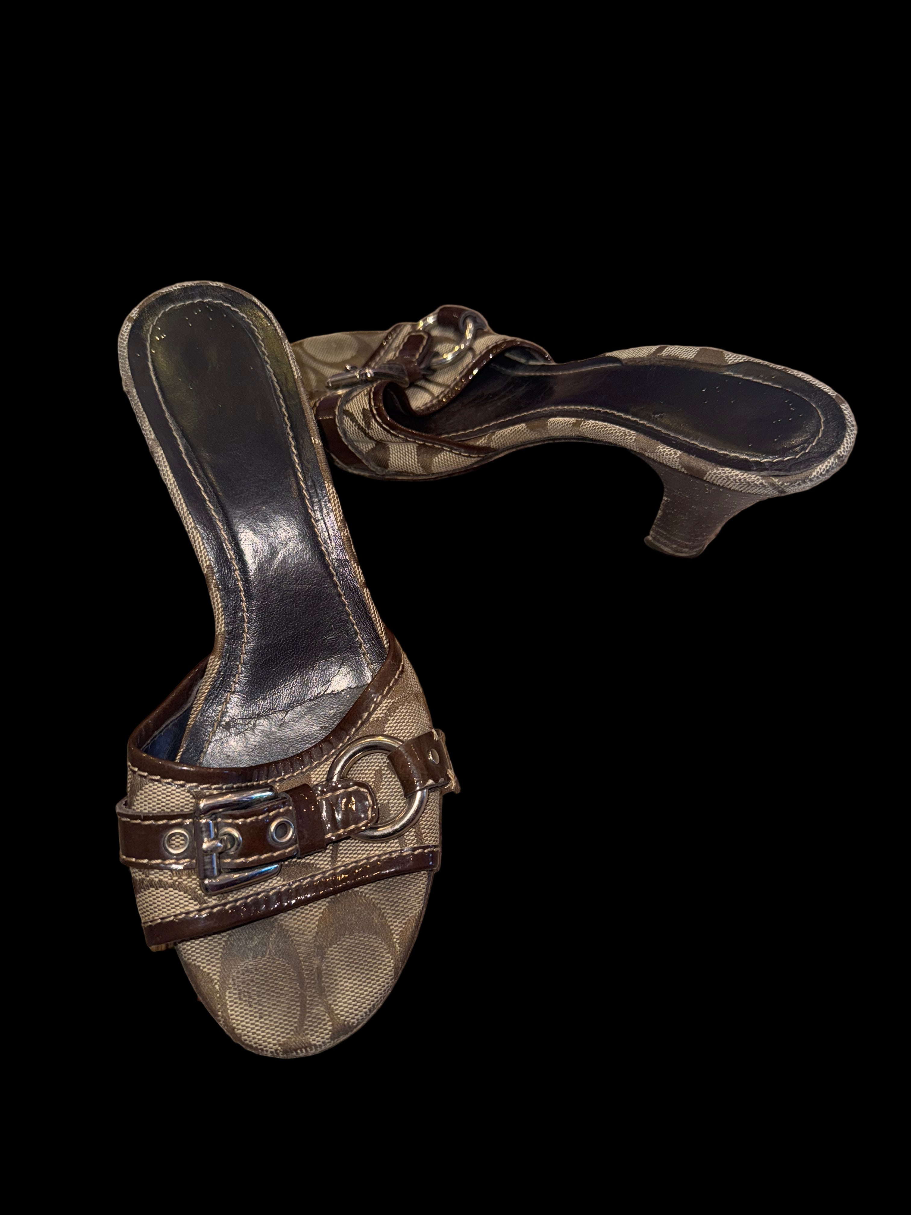 Vintage Coach Heeled Sandals
