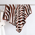 Extra Large Vintage-Inspired Zebra Print Bandana Scarf