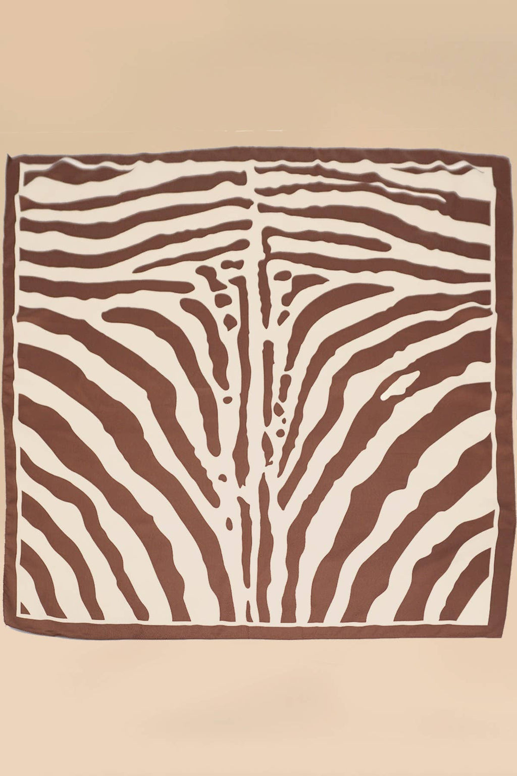 Extra Large Vintage-Inspired Zebra Print Bandana Scarf