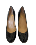 Kate Spade Black Patent Leather Block-Heel Pumps – Size 8