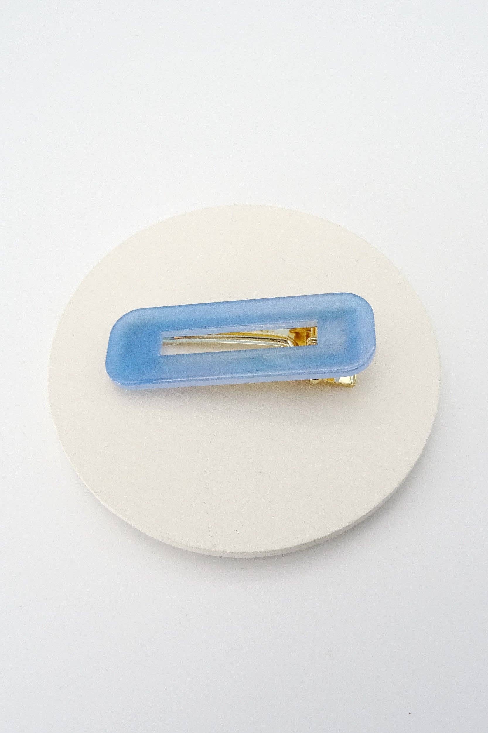 Rectangle Lucite Acrylic Hair Clips