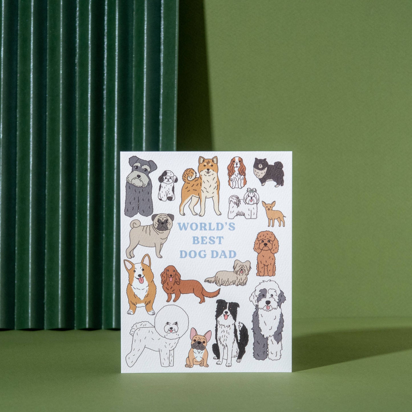 Best Dog Dad Greeting Card