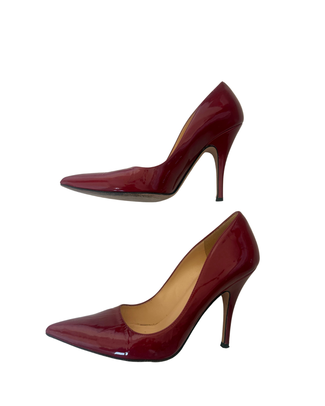 Kate Spade Cherry Red Patent Leather Pointed-Toe Heels – Size 7