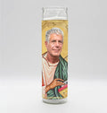 Saint of "Food and Life" Anthony Bourdain Candle