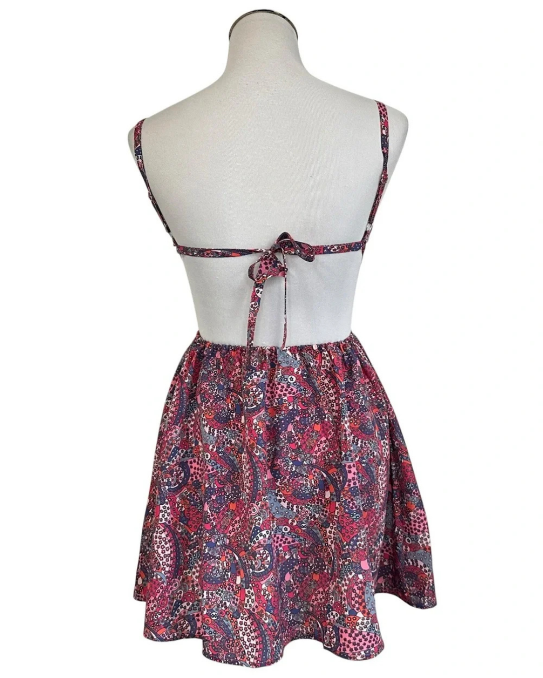 For Love & Lemons Tonya Floral Mini Dress – Purple, Size XS