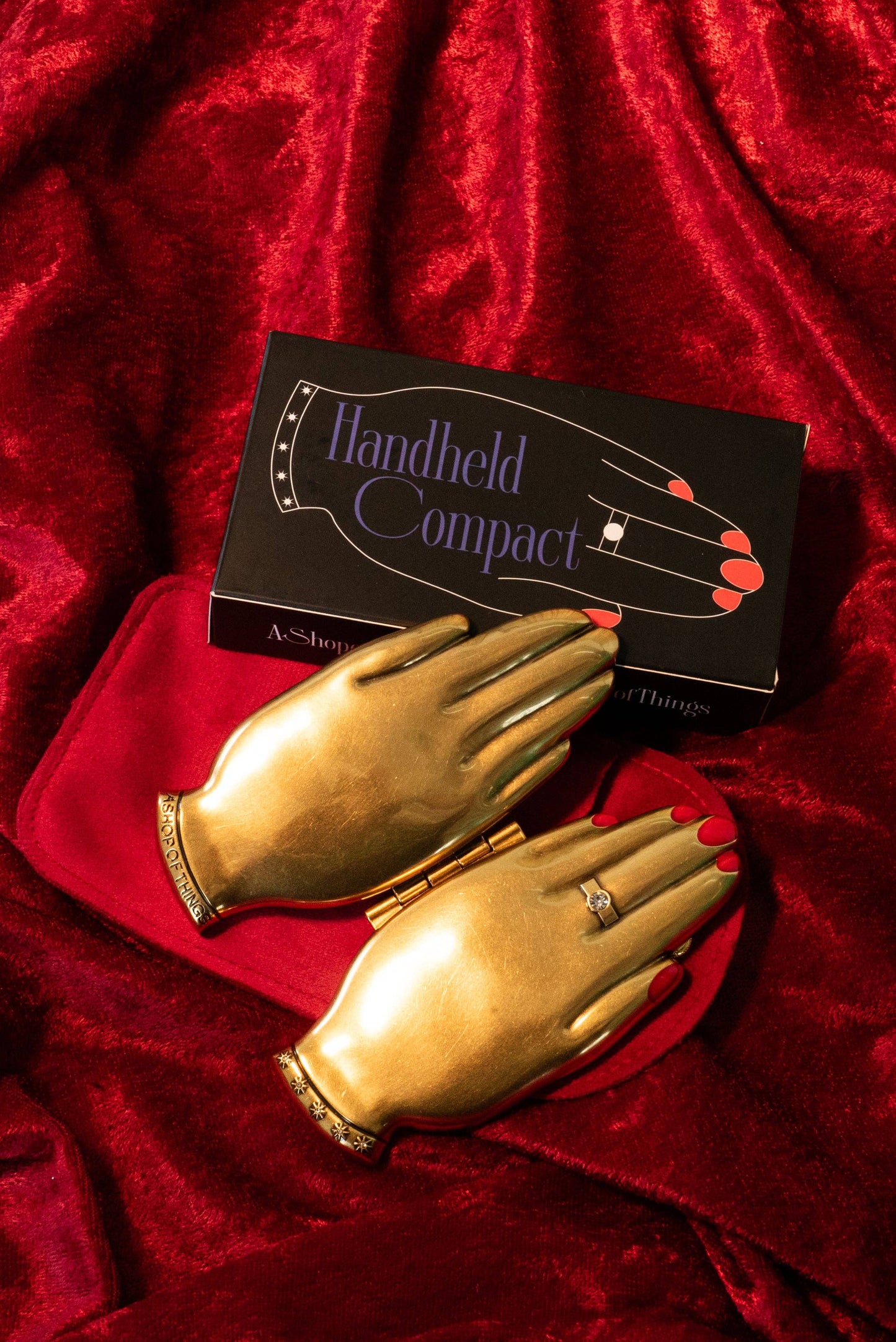"A Helpful Hand" Handheld Compact