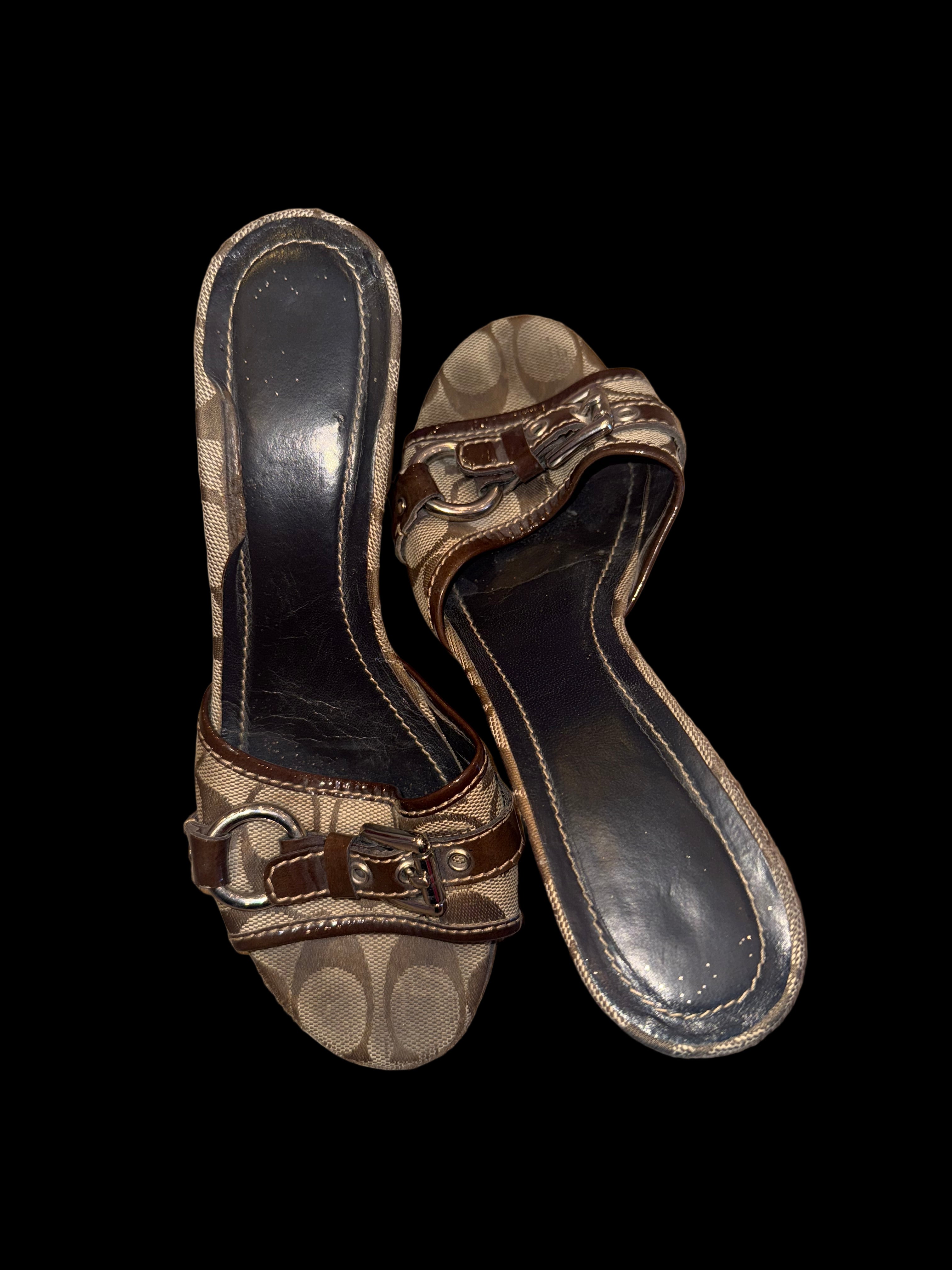 Vintage Coach Heeled Sandals