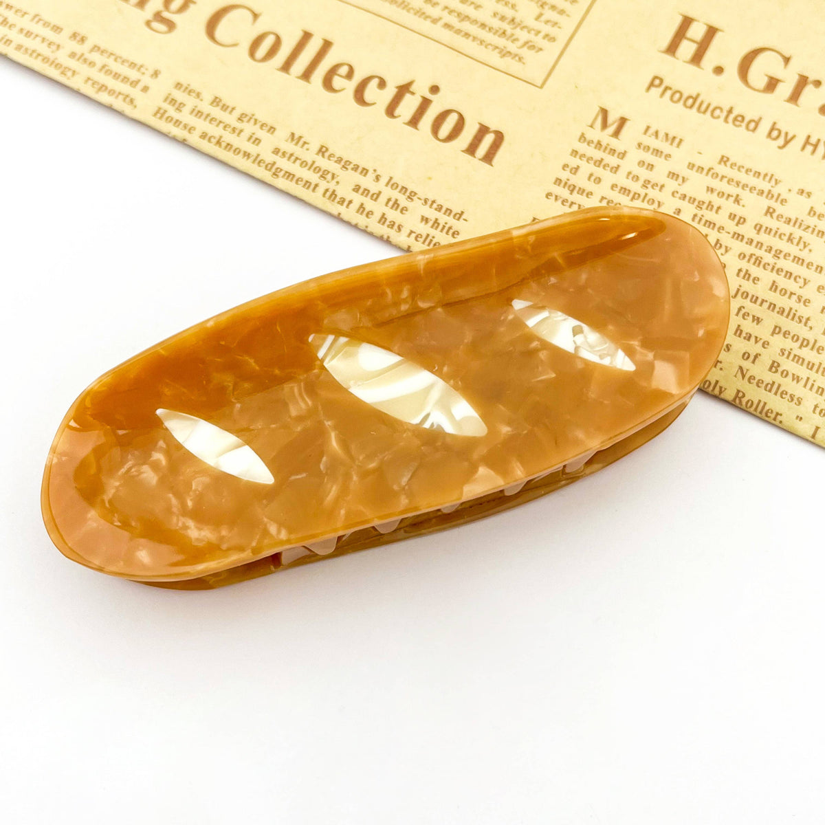 Baguette-Inspired Hair Claw Clip