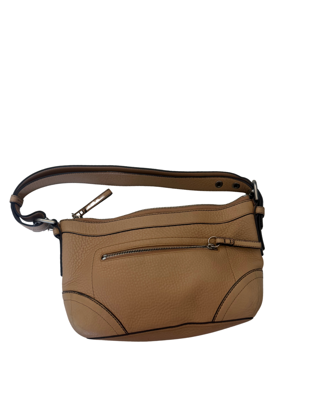 Vintage Coach Madison Pebbled Leather Duffle Hobo Bag – Tan Brown