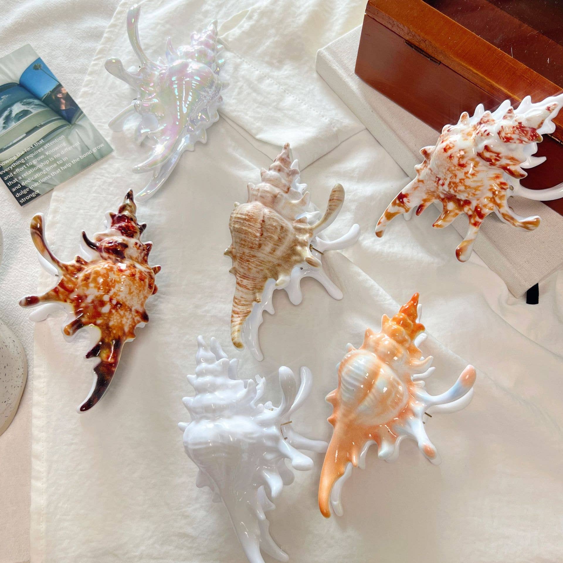 Ocean-Inspired Seashell Hair Claw Clip