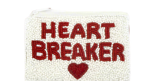 "Heart Breaker" Beaded Coin Purse