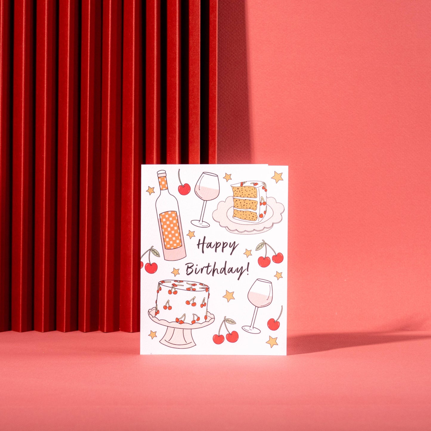 Birthday Cherries Birthday Card