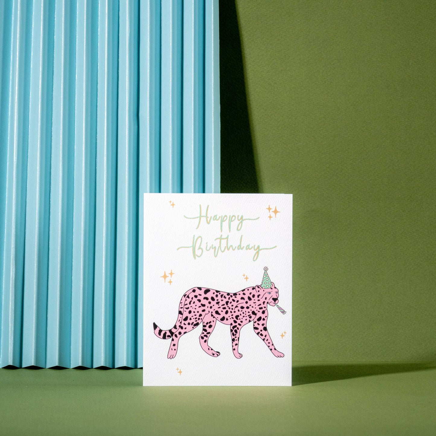 Birthday Leopard Greeting Card