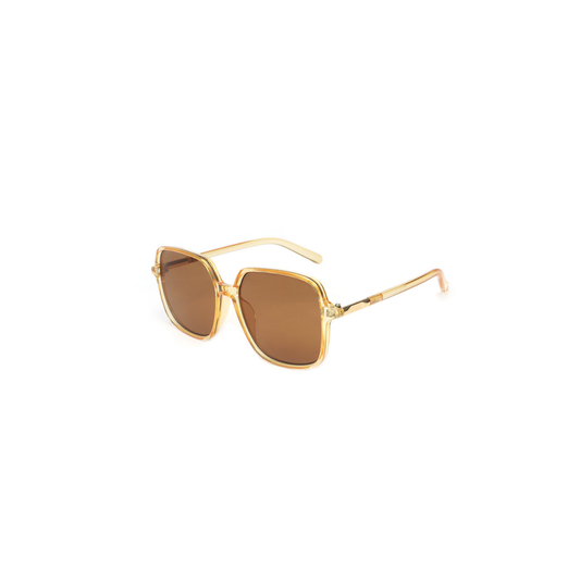 Light Amber Square Polycarbonate Sunglasses