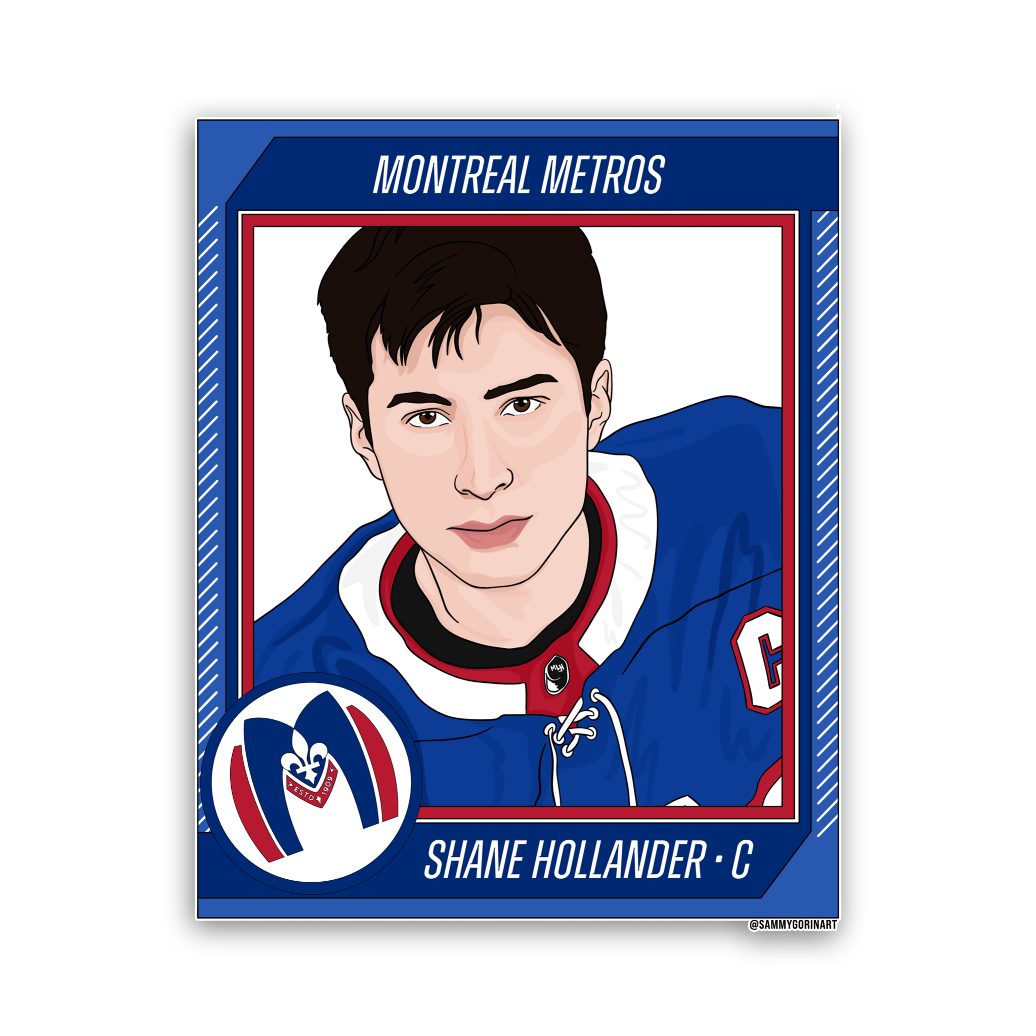 Heated Rivalry Hollander Hockey Trading Card Sticker
