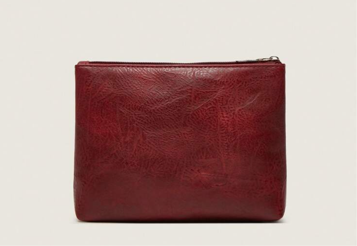 Red Leather Pouch