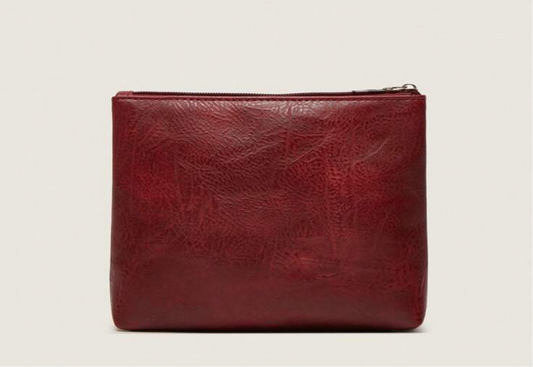 Red Leather Pouch