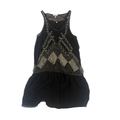 Joie Black and Silver Beaded Slip Dress with Removable Liner – Size XS/S