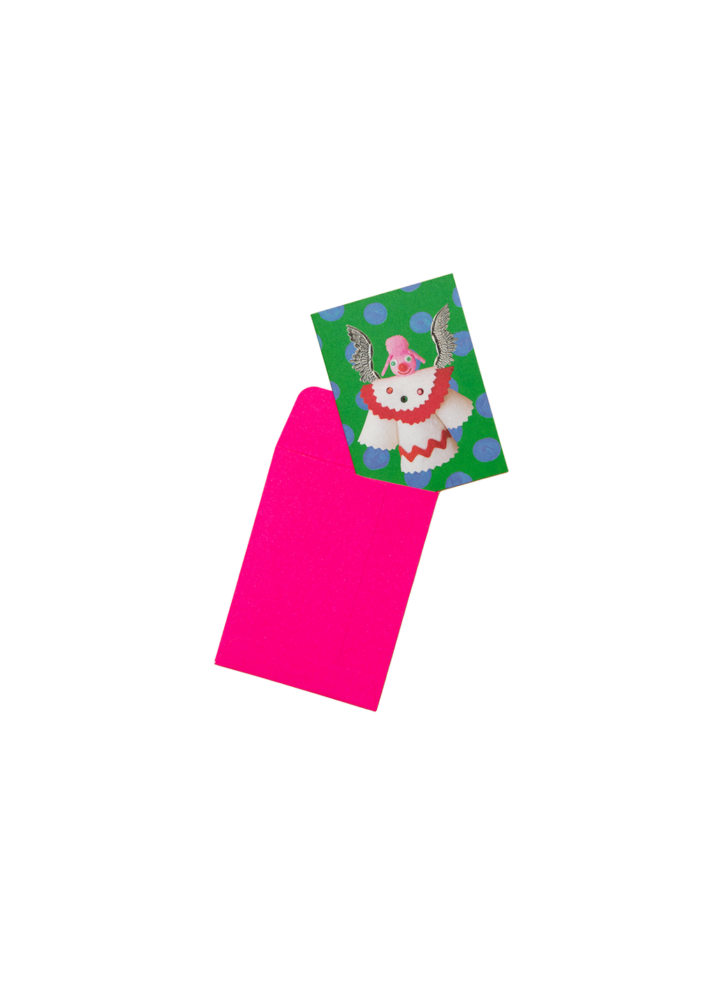 Felt angel mini card