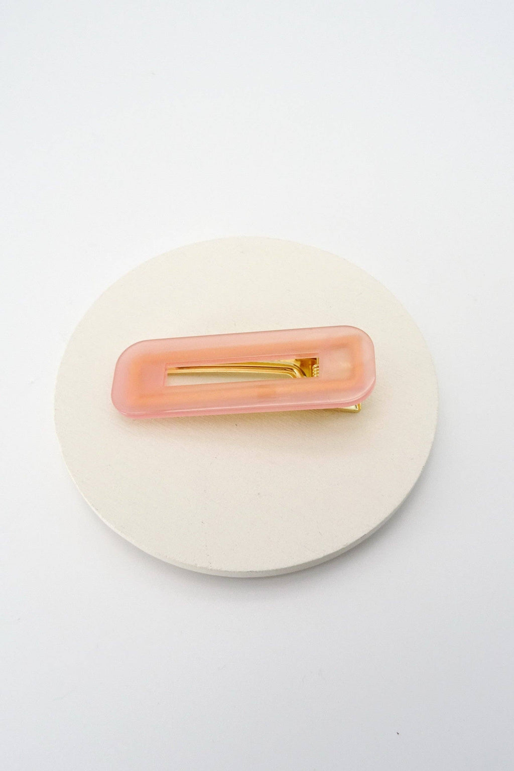 Rectangle Lucite Acrylic Hair Clips