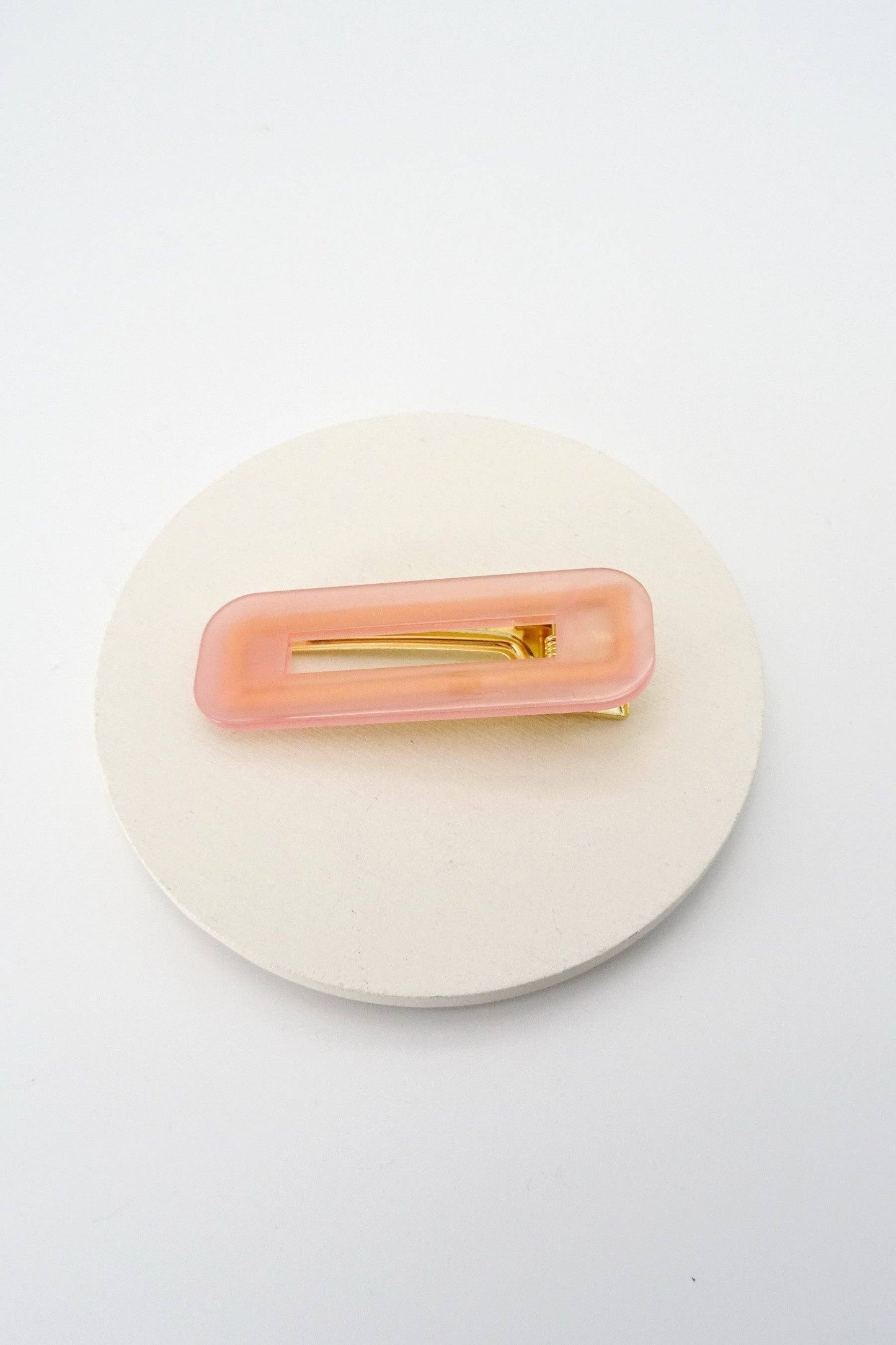 Rectangle Lucite Acrylic Hair Clips