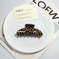 Leopard Print Acrylic Hair Claw Clip