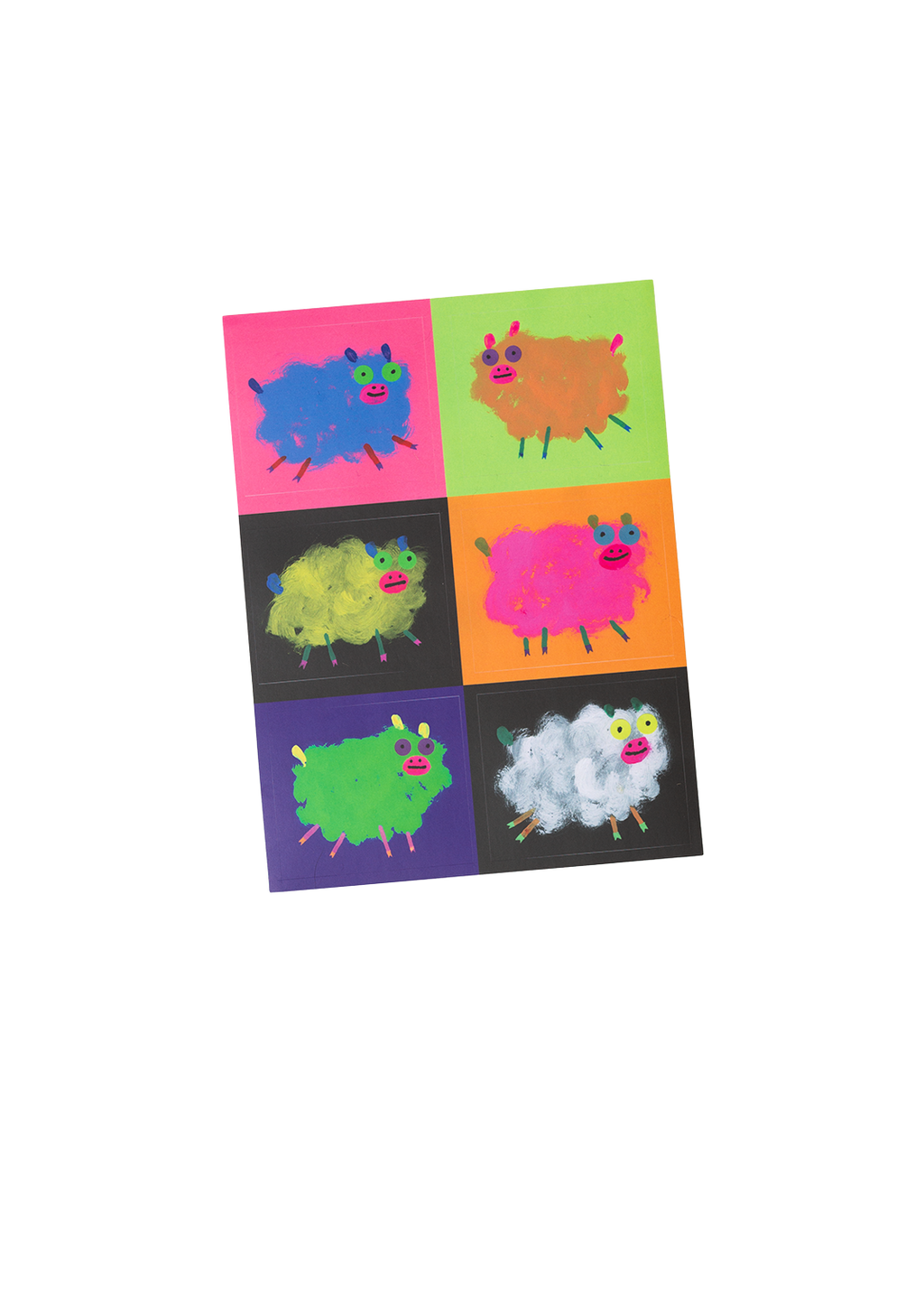 Silly lambs sticker sheet