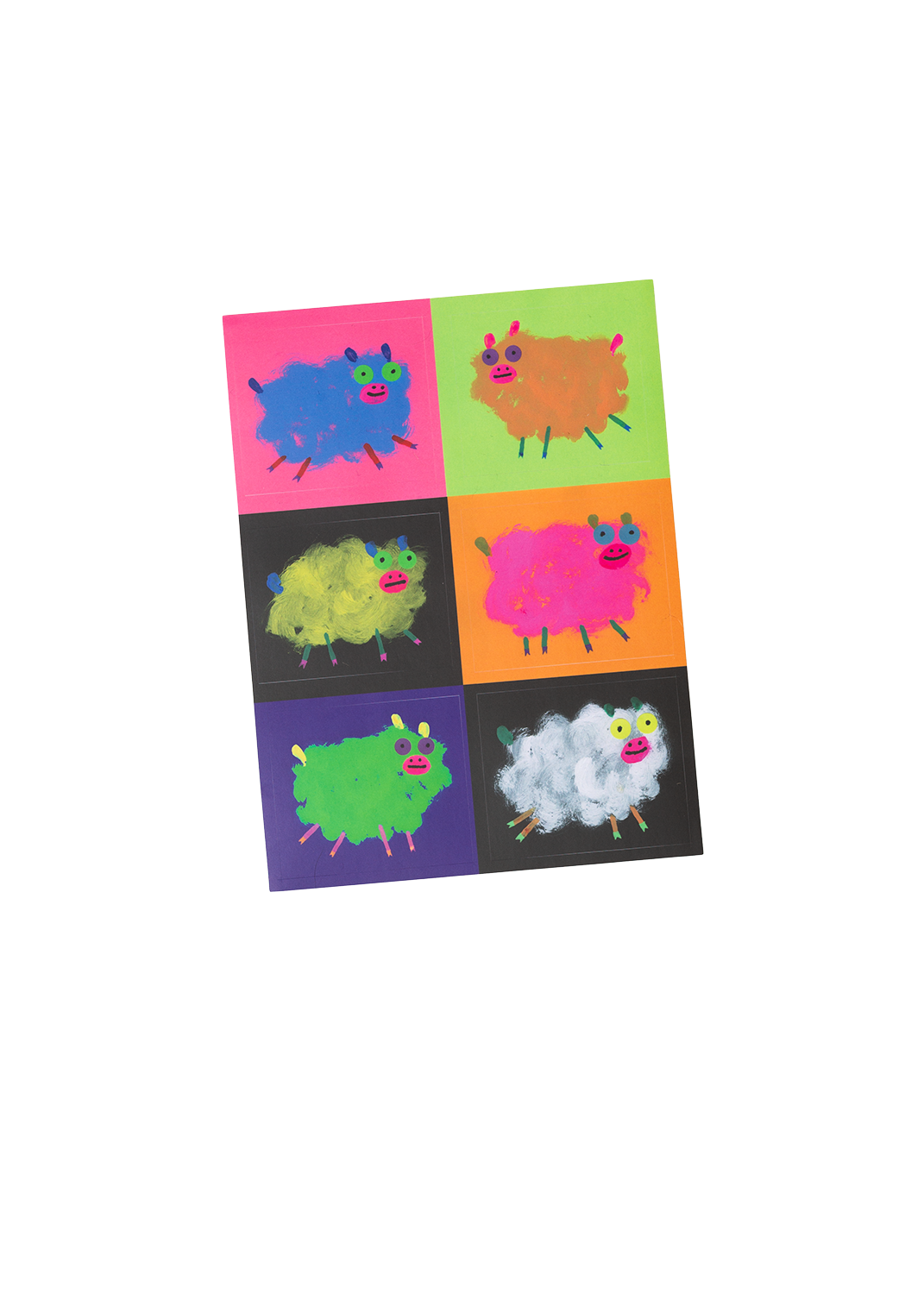 Silly lambs sticker sheet