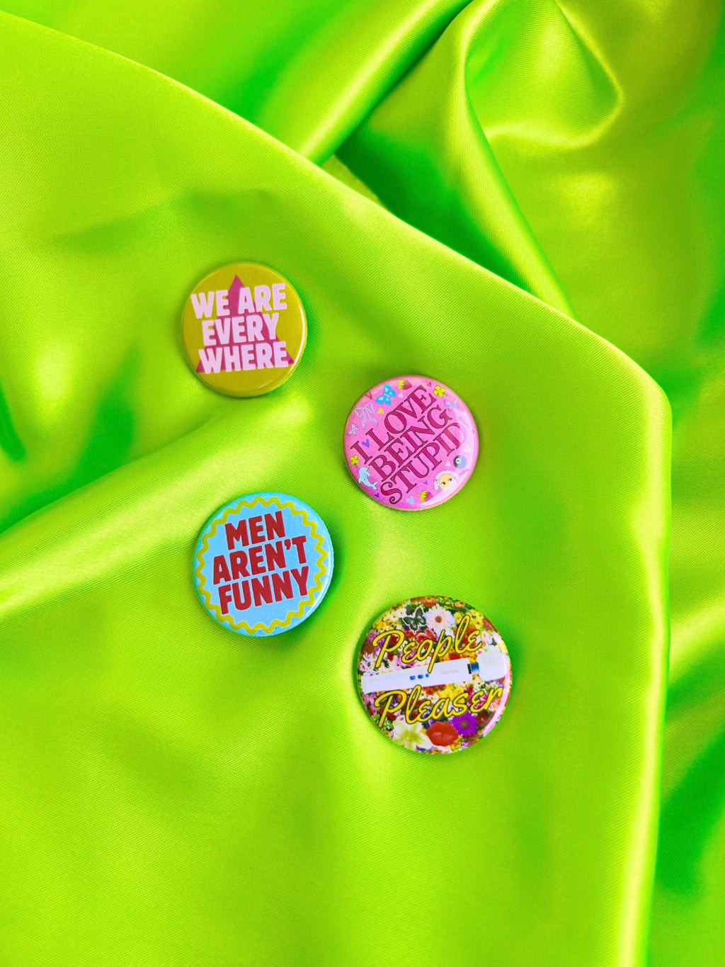 "Men Aren't Funny" Button